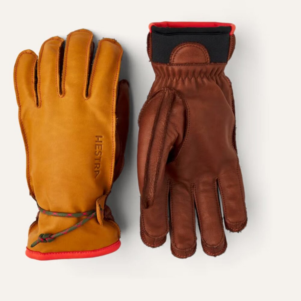 Almost New HESTRA Wakayama Cork & Brown Ski/Snow Gloves